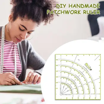 

Sewing Ruler Accurate Durbale Acrylic Quilting Ruler DIY Hand Patchwork Ruler for Easy Precision Cutting