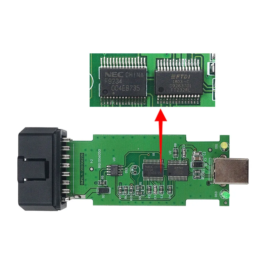 OBD2 Scanner For BMW Scanner Tool Unlock Version 1.4 With FT232RL Chip PA Soft V1.4.0