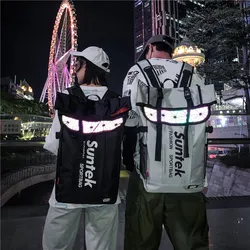Youth Holographic Reflection Backpacks Fashion Urban Man Backpack Trend Brand Woman Travel Backpack Large Capacity School Bags