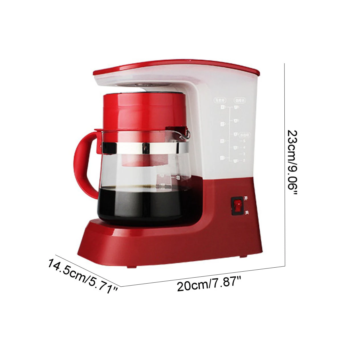 

DIY Drip Coffee Machine American Espresso Cappuccino Latte Drinking Coffee Maker Home Office Kitchen Appliance 625W 220V