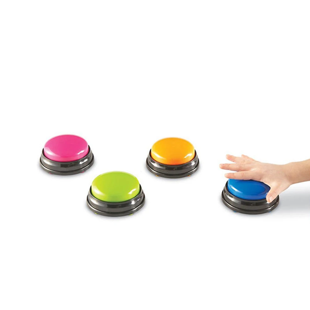 Recordable Talking Easy Carry Kids Pet Dog Interactive Toy Answering Buttons