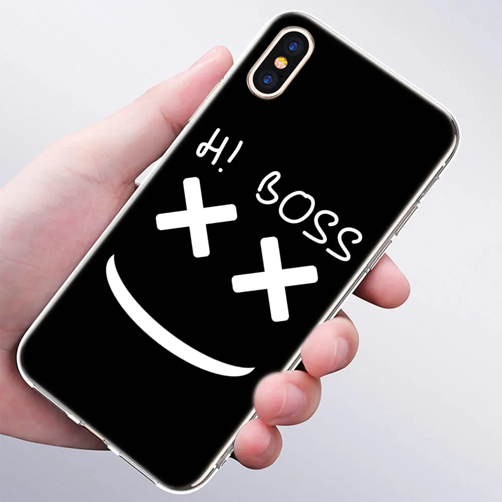 Роскошный мягкий силиконовый чехол для телефона DJ marshmallow для Apple iPhone 11 Pro XS Max X XR 6 6S 7 8 Plus 5 5S SE Модный чехол - Цвет: 005