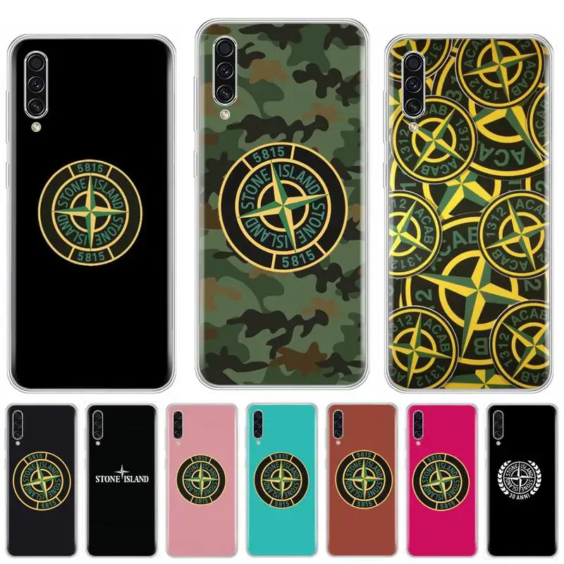 

Stone and Island Logo Phone Case For Samsung galaxy S 7 8 9 10 20 edge A 6 10 20 30 50 51 70 note 10 plus funda hull coque shell