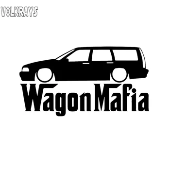 

Volkrays Waterproof Sunscreen Decals Personality Car Sticker Wagon Mafia for Vw Volkswagen Passat Vinyl,18cm*10cm