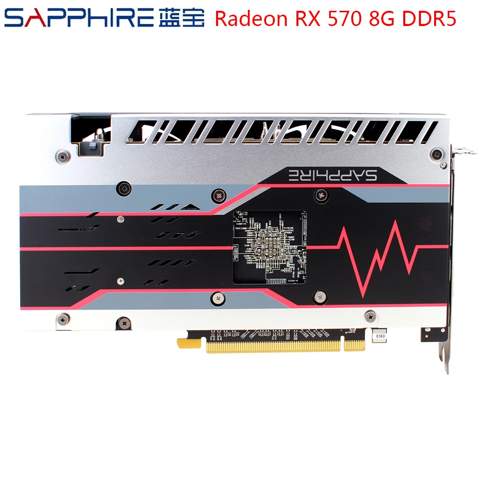 Видеокарты SAPPHIRE AMD Radeon RX 570 8 GB, видеокарта RX570 для игрового ПК GDDR5 256bit PCI Express 3,0, настольные карты для ПК