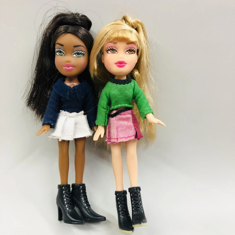 12 см оригинальная модная фигурка, оригинальная милая маленькая кукла BratzDoll с красными волосами и красивой одеждой, лучший подарок для ребенка