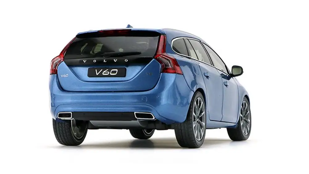 1/18 масштаб VOLVO V60 T5 вагон синий литье под давлением модель автомобиля коллекция игрушек