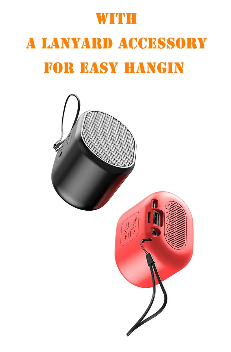 Портативная колонка, bluetooth, громкая связь, водонепроницаемая, для компьютера, TF карта, металл, стерео, сабвуфер, дизайн для телефона, компьютера
