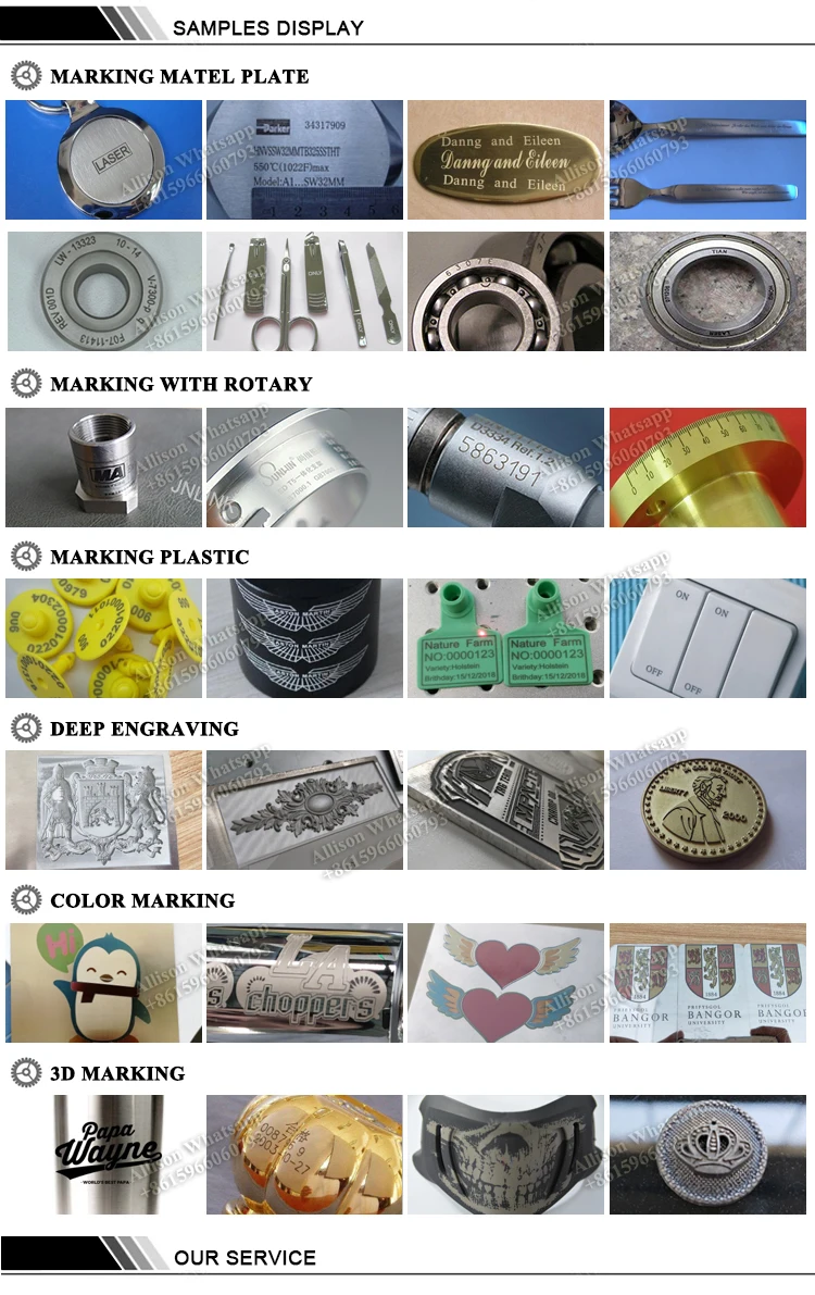 Desk model fiber laser marking machine with protect cover-5