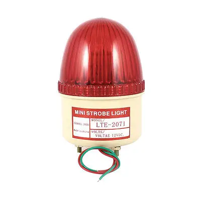 Промышленный DC 12V светодиодный аварийный свет вспышки Предупреждение льная лампа красный LTE-2071