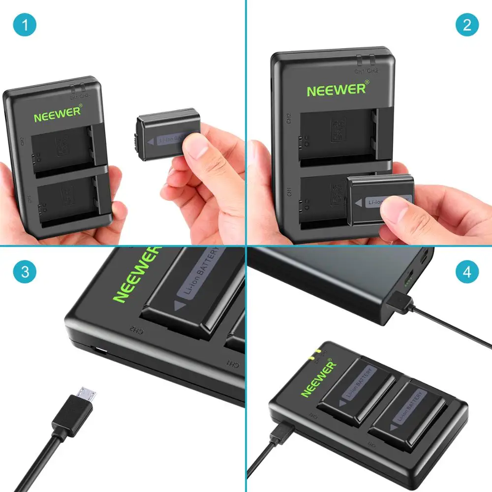 最大81%OFFクーポン Neewer NP-FW50 充電器 3個セット fawe.org