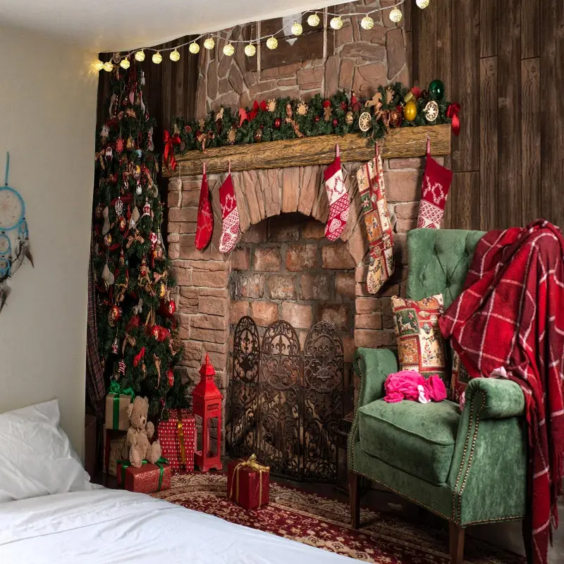 Tapestry Wall-Hanging Home-Deco Large-Size for Christmas-Tree