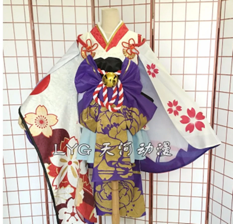 

Yukionnna man woman anime cosplay Onmyoji cos costume sets Tops+ skirts+accessories+ties+gloves+ socks