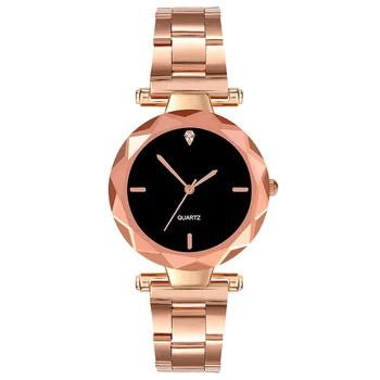 

Retro Quartz Watch Steel Strap Couple Watch Round Dial Women Simple Alloy Watches LL@17