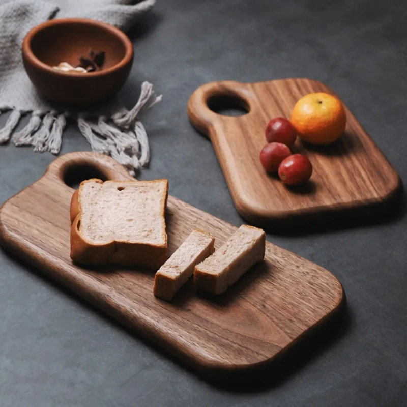 

Black walnut chopping boards Solid wood steak bread Food fruit board cutting board vegetable board home restaurant