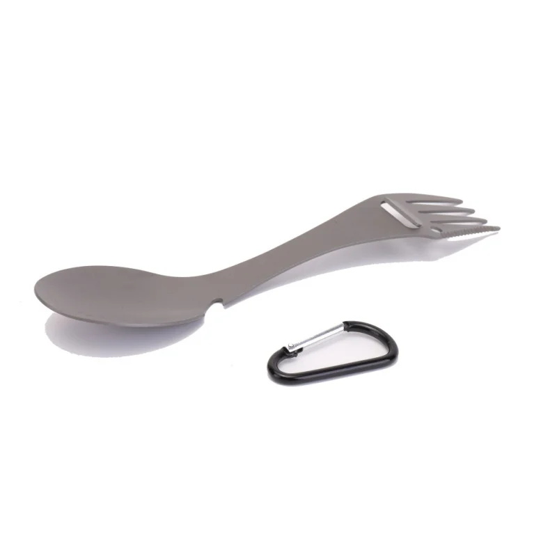 

New Portable Multifunction Camping Cookware Spoon Fork Bottle Opener Tools Picnic titanium Spoon Tableware 2019