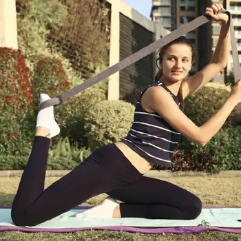 

Yoga Stretch Belt Fitness Resistance Exercise Rope Pilates Gym Accessories