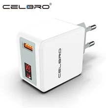 QC 3.0 USB Fast Charger Quick Charge 3.0 Wall USB Charger for Samsung Galaxy Note 9 8 S9 S8 Plus S7 S6 LED Cargador Rapido EU US