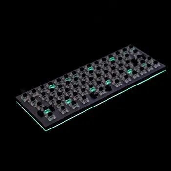 

YMDK 67 Keys Minila Layout QMK Anodized Aluminum Case Plate hot-swappable Hot Swap Type C PCB Mechanical Keyboard Kit