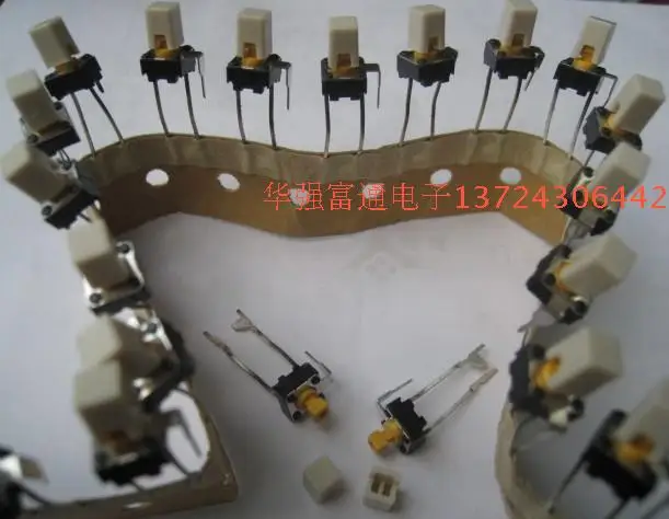 

20PCS/LOT Spot B3F-6152 touch switch 6*6*7.3 square button switch with dust cap