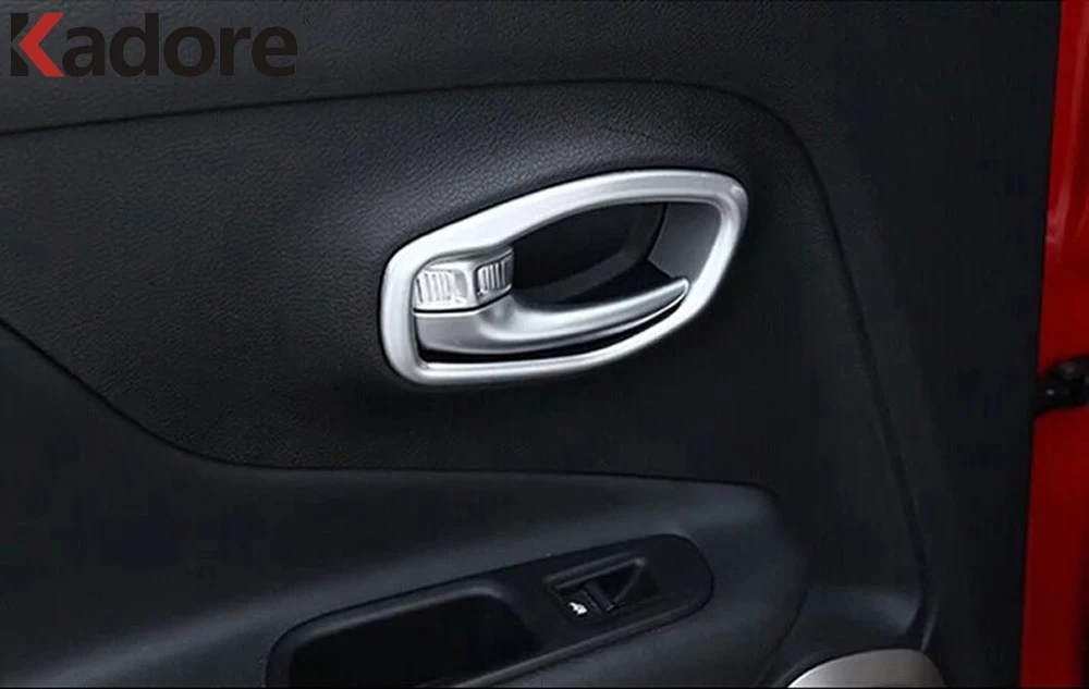 Для Jeep Renegade 2014 2015 2016 2017 2018 2019 ABS матовая Автомобильная Боковая дверь интерьерная