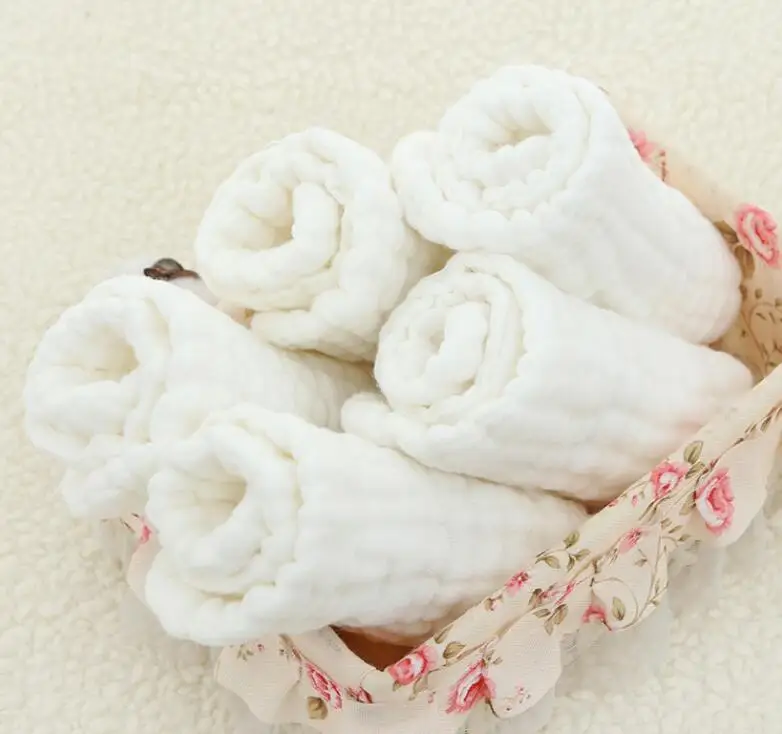 10Pcs/lot Reusable Baby Diapers Cloth Diaper 10 Layer Insert 100% Cotton Washable Baby Care Eco-friendly Diaper