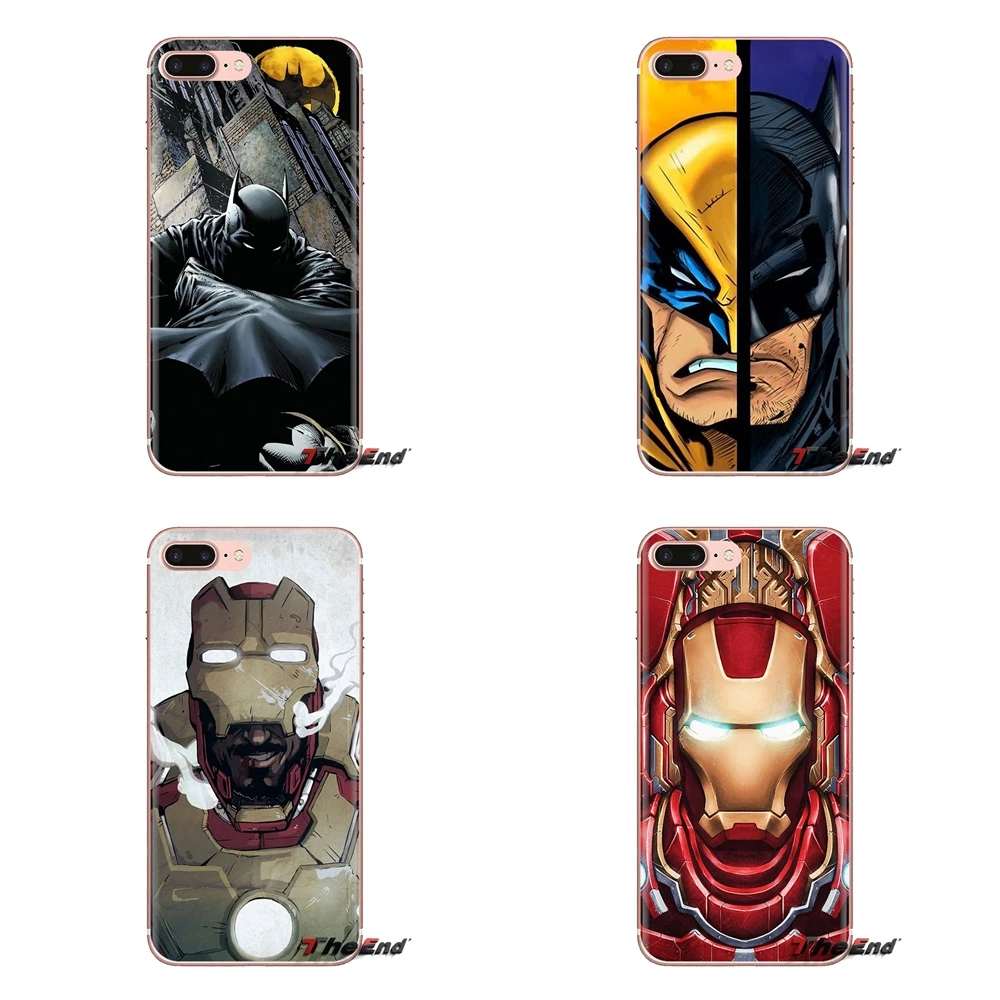 Comics Batman Iron Man Joker Soft Transparent Shell Covers For Samsung Galaxy A3 A5 A7 A9 A8 Star A6 Plus 2018 2015 2016 2017 |