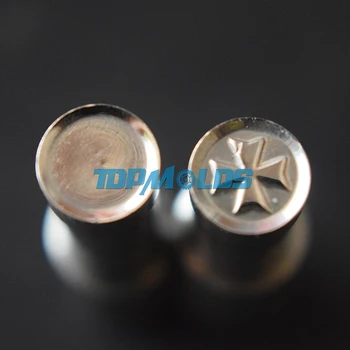 

8mm Cross Milk Tablet Die 3D Punch Press Mold Candy Punching Die Custom Logo Calcium Tablet Punch Pill Press Manual Die