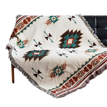 

Geometric Throw Blanket Sofa Hanging Tapestry for Sofa Bed Plane Travel Blanket