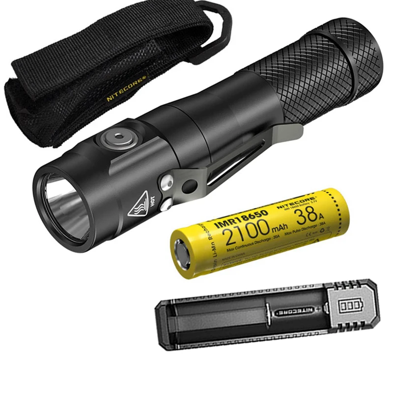 Тактическая вспышка NITECORE EC30 CREE XHP35 HD max 1800 люмен 220 метров тактический фонарь