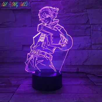 

League of Legends The Prodigal Explorer EZ Led Night Light Holiday Girlfriend Gift Boy Bedroom Decor LOL Ezreal Desk Night Lamp