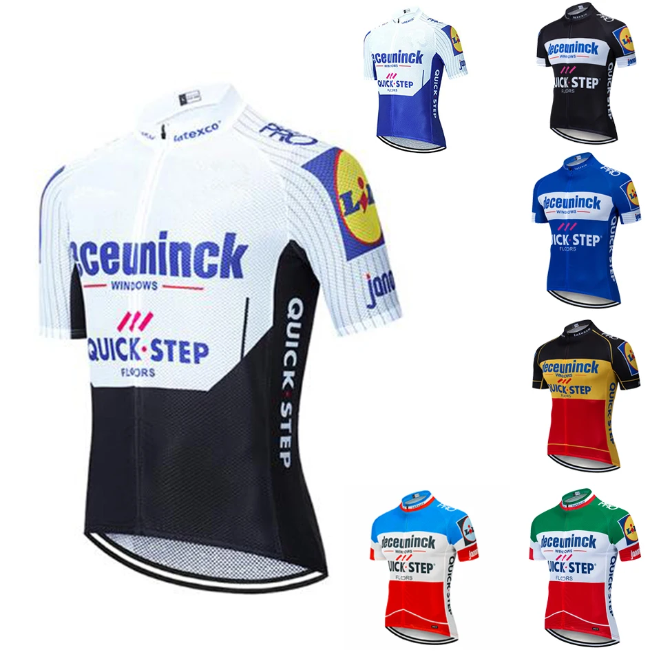 QUICK STEP Pro team летняя майка для велоспорта Мужская велосипедная рубашка джерси