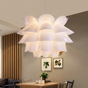

Modern Lotus Pendant Lights Flower Lampshade Pendant Lamp Nordic Hanglamp For Bedroom Living Room Creative DIY Hanging Lamp E27