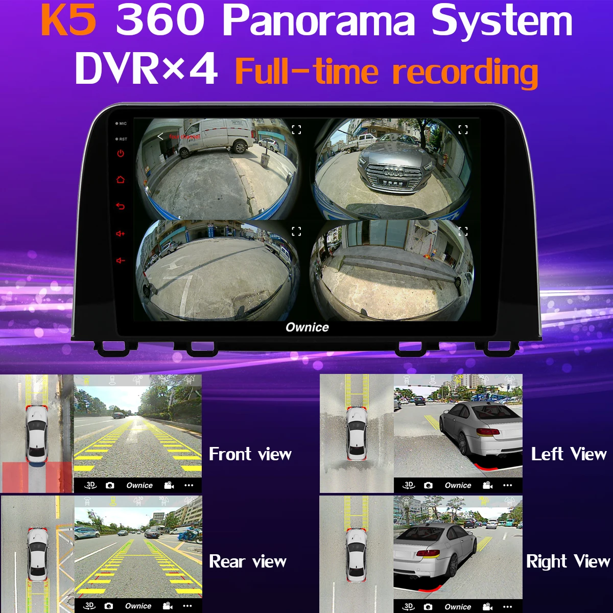 360°4×DVR камера 1 Din камера Android 9,0 4G+ 64G SPDIF DSP CarPlay Автомобильный мультимедийный gps радио плеер для Honda CR-V CRV