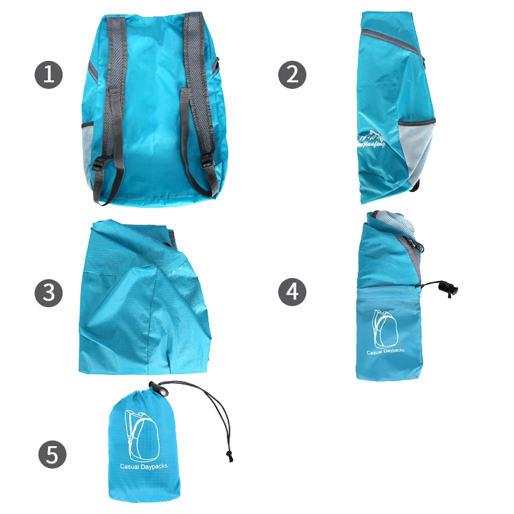 Открытый складной рюкзак, Водонепроницаемый Сверхлегкий портативный альпинистский путешествия сжимаемая упаковка, Спорт на открытом воздухе легкий складной рюкзак