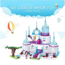 497PCS Blocks City House Roof Particle Building Blocks Assemble Castle Educational Toy Children Construction Bricks sluban m38 b0266 the chinese feature three kingdoms large castle scene building blocks kids diy bricks toy for children