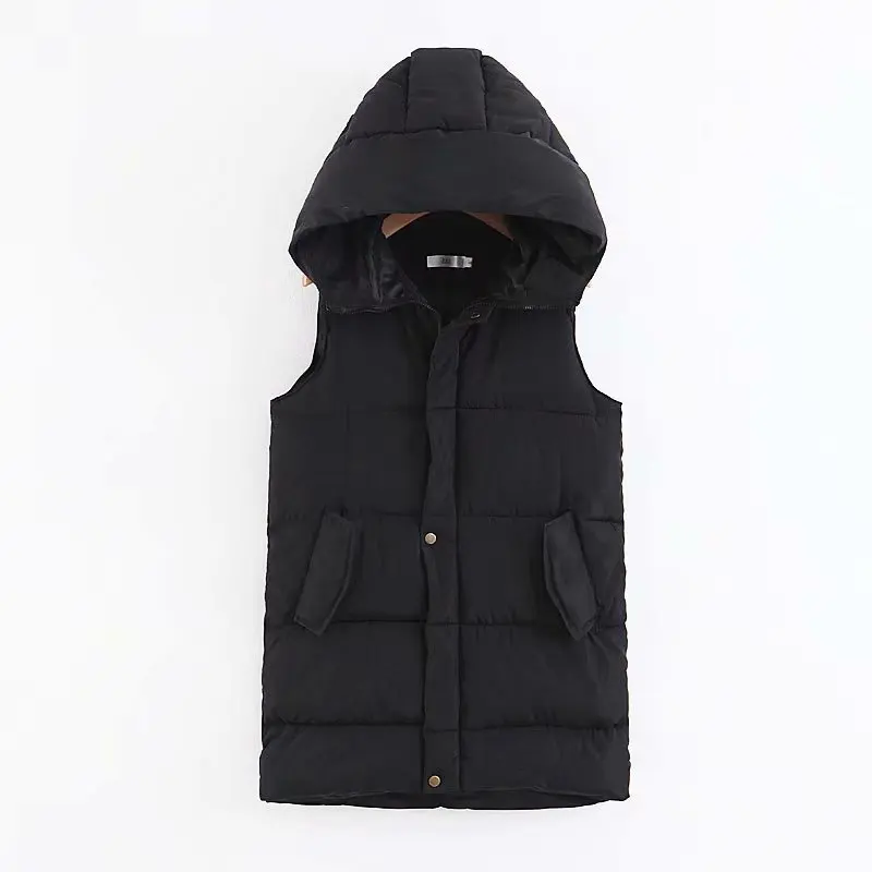 

2018 Winter Korean-style Women's Mid-length down Jacket Cotton-padded Clothes Waistcoat Middle School Students Thick Slim Fit Co
