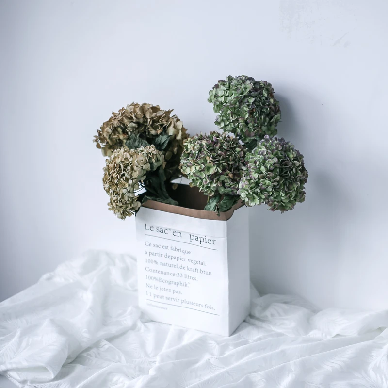 Натуральные свежие консервированные цветы 2 шт. сушеные гортензии цветочные