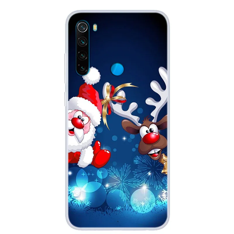 xiaomi leather case cover Redmi Note 8 T Ốp Lưng Giáng Sinh Ốp Lưng Silicone Funda Cho Xiaomi Mi 9T Note 10 Poco F2 Pro f1 Redmi 8A Redmi Note 7 8 Pro xiaomi leather case card Cases For Xiaomi