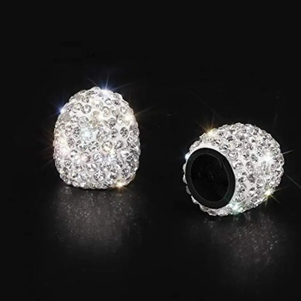 

Diamond-Encrusted Valve Cap Creative Modified Car Tire Cap Diamond Valve Core Cap Diamond Shiny Dust Cap Auto Parts