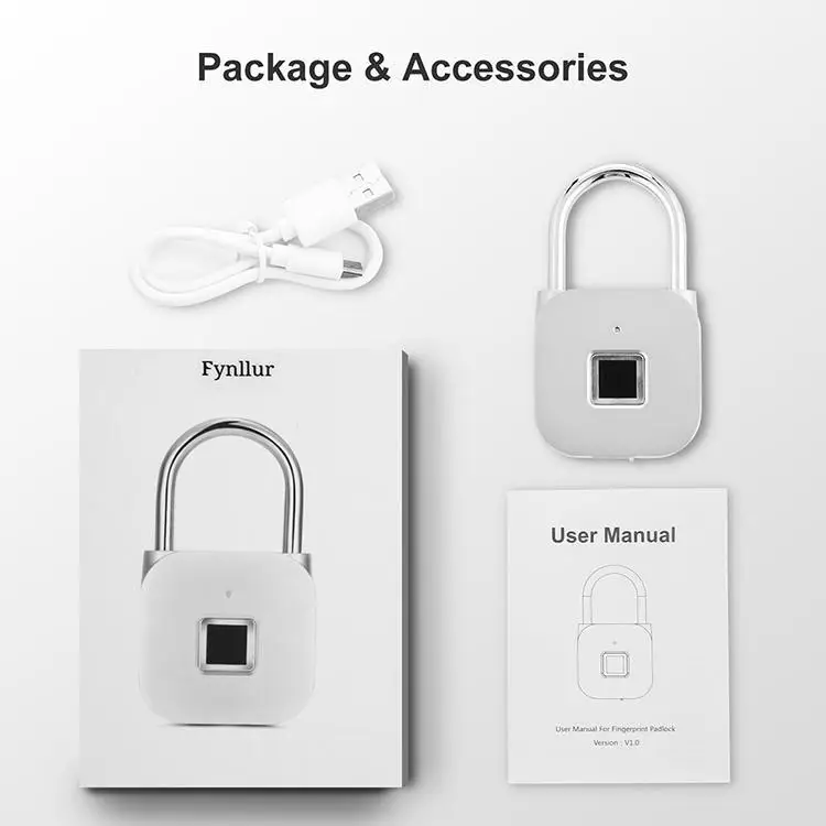 Usb зарядка умный замок отпечатков пальцев без ключа отпечатков пальцев замок. Противоугонный дверной замок чемодана 100 мАч