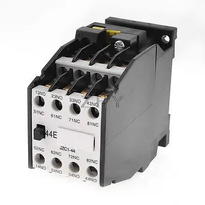 

JZC1 35mm DIN Rail Mount 3 Pole 4NO 4NC AC/DC Contactor Ui660V Ith10A