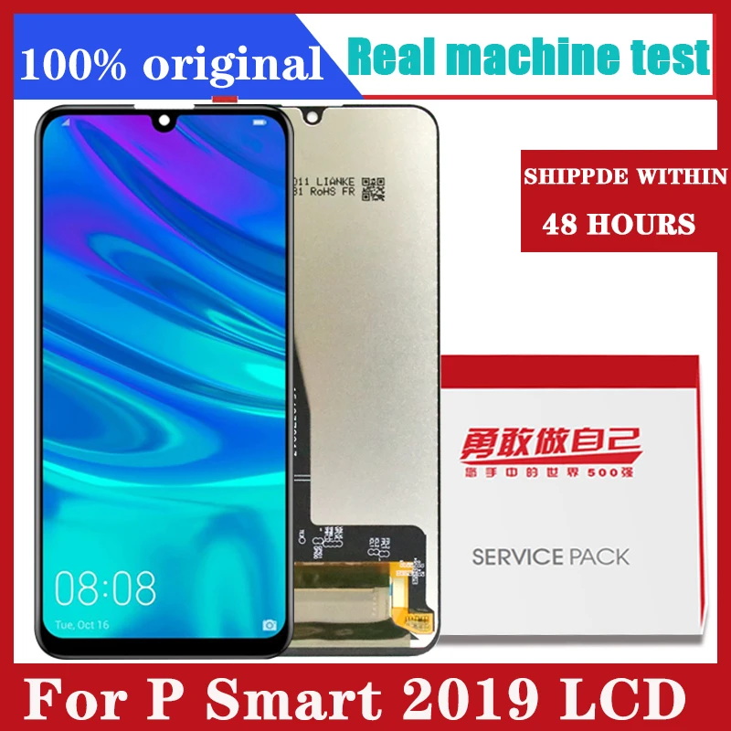 6 21 '✐-сенсорный ЖК-дисплей для Huawei P Smart 2019 с сенсорным экраном дигитайзер в