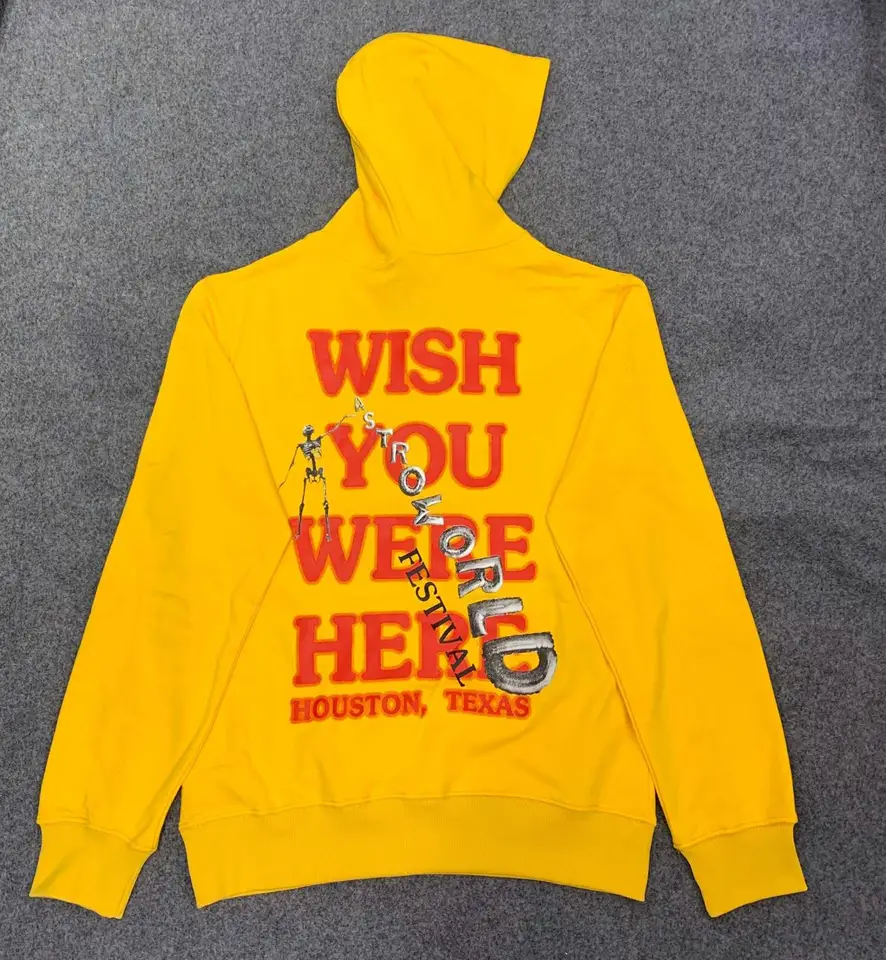 astroworld hoodie yellow