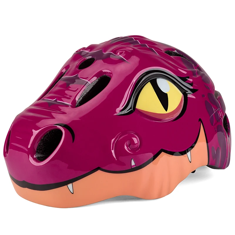 Capacete для детей от 3 до 8 лет детский велосипед каск шлем Casco высокой плотности PC мультфильм Динозавр катание ребенок Велоспорт езда Ciclismo