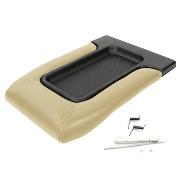 

Accessory Armrest Interior Car Cover Latch Durable Universal Leather Center Console Lid Easy Install For Chevy Silverado 99-07