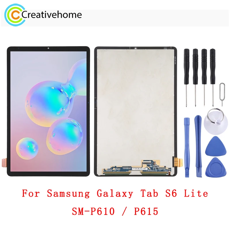 

LCD Screen For Samsung Galaxy Tab S6 Lite SM-P610 P615 Tablet PC LCD Display with Digitizer Full Assembly Replacement