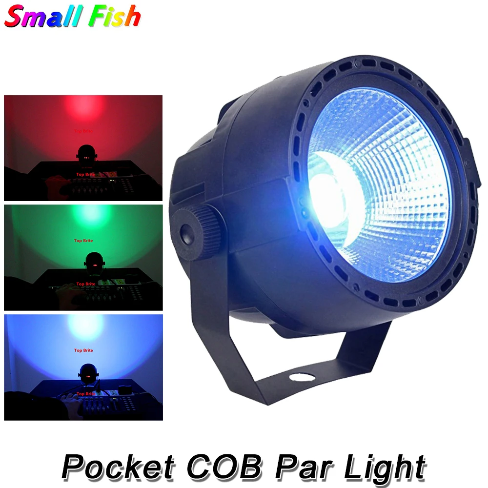 4Pcs/Lot LED Par Light COB 30W RGBW Quad Color High Power Plastic DJ DMX Led Beam Wash Strobe Effect Stage Lighting Fast Ship