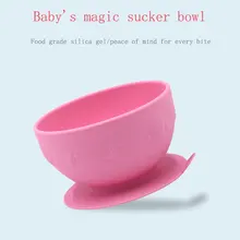 Bol d'aspiration en Silicone pour enfants, ensemble de cuillères en acier inoxydable, chute sûre et chute sans BPA 