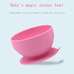 Children's Cartoon Silicone Suction Bowl with Stainless Steel Spoon Set Safe Drop And Fall Free of BPA